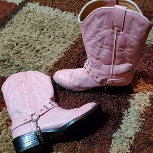 Pink cowgirl boots